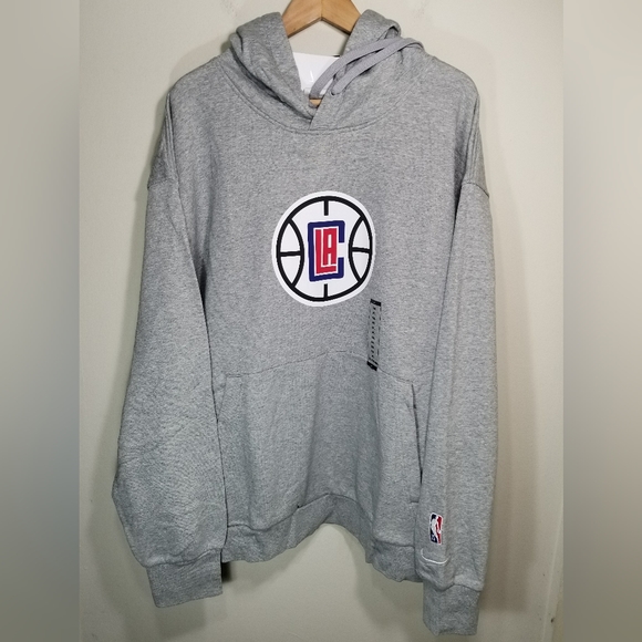 Nike Los Angeles Clippers NBA 75th Anniversary Gray Pullover Hoodie Men’s 3XL - Picture 2 of 5